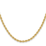 14k 3.3mm Solid Rope Chain