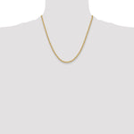 14k 3.3mm Solid Rope Chain