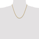 14k 3.3mm Solid Rope Chain
