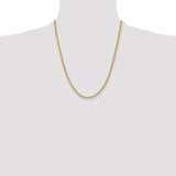 14k 3.3mm Solid Rope Chain
