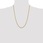 14k 3.3mm Solid Rope Chain