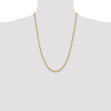 14k 3.3mm Solid Rope Chain