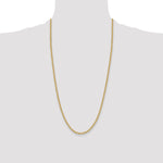 14k 3.3mm Solid Rope Chain