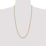 14k 3.3mm Solid Rope Chain