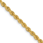 14k 3.3mm Solid Rope Chain
