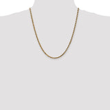 14k 3.5mm Diamond-cut Rope Chain