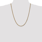 14k 3.5mm Diamond-cut Rope Chain
