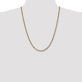 14k 3.5mm Diamond-cut Rope Chain