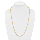 14k 3.5mm Diamond-cut Rope Chain