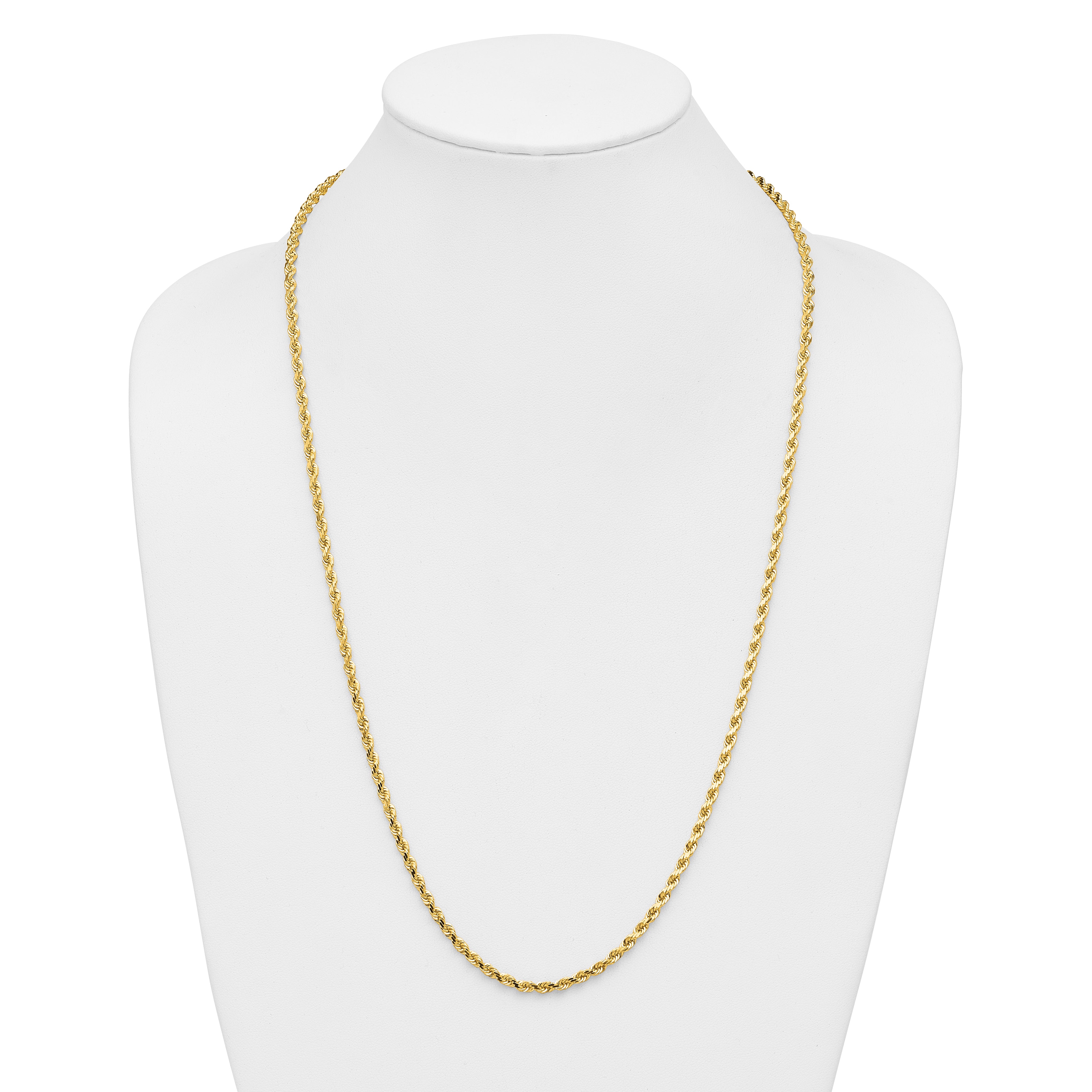 14k 3.5mm Diamond-cut Rope Chain