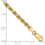 14k 3.5mm Diamond-cut Rope Chain