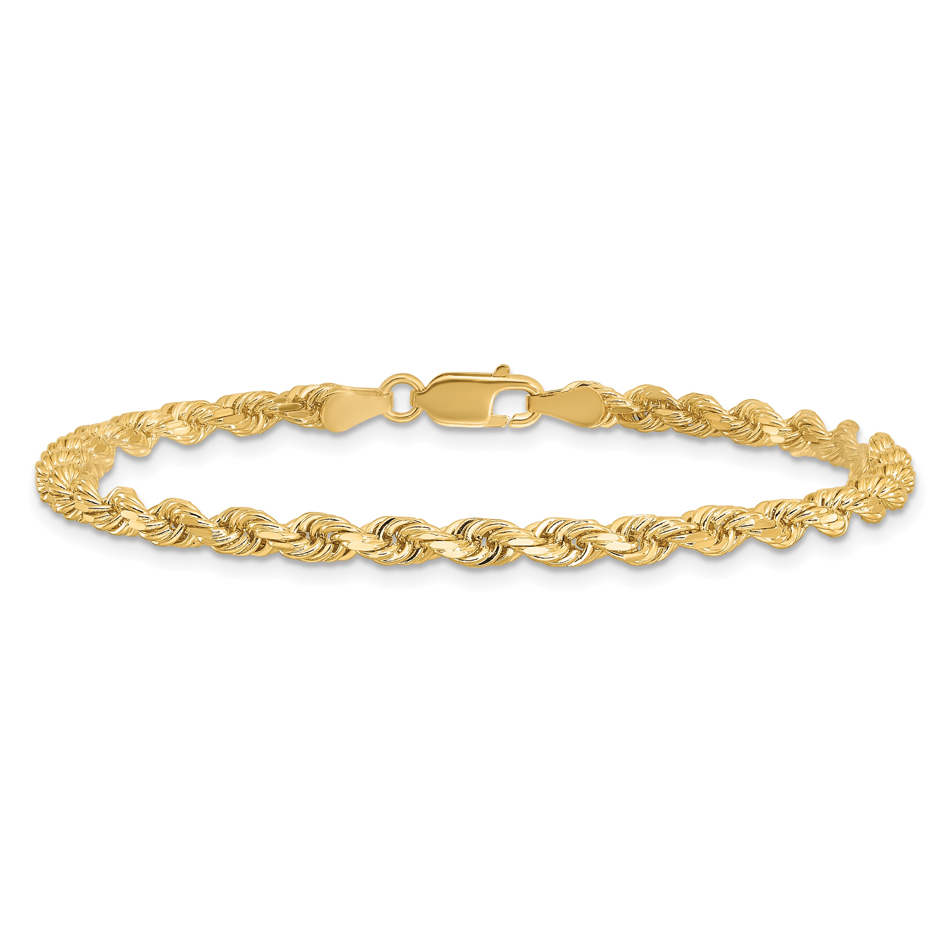 14k 3.5mm Diamond-cut Rope Chain