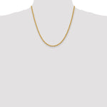 14k 3.65mm Solid Rope Chain
