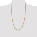 14k 3.65mm Solid Rope Chain
