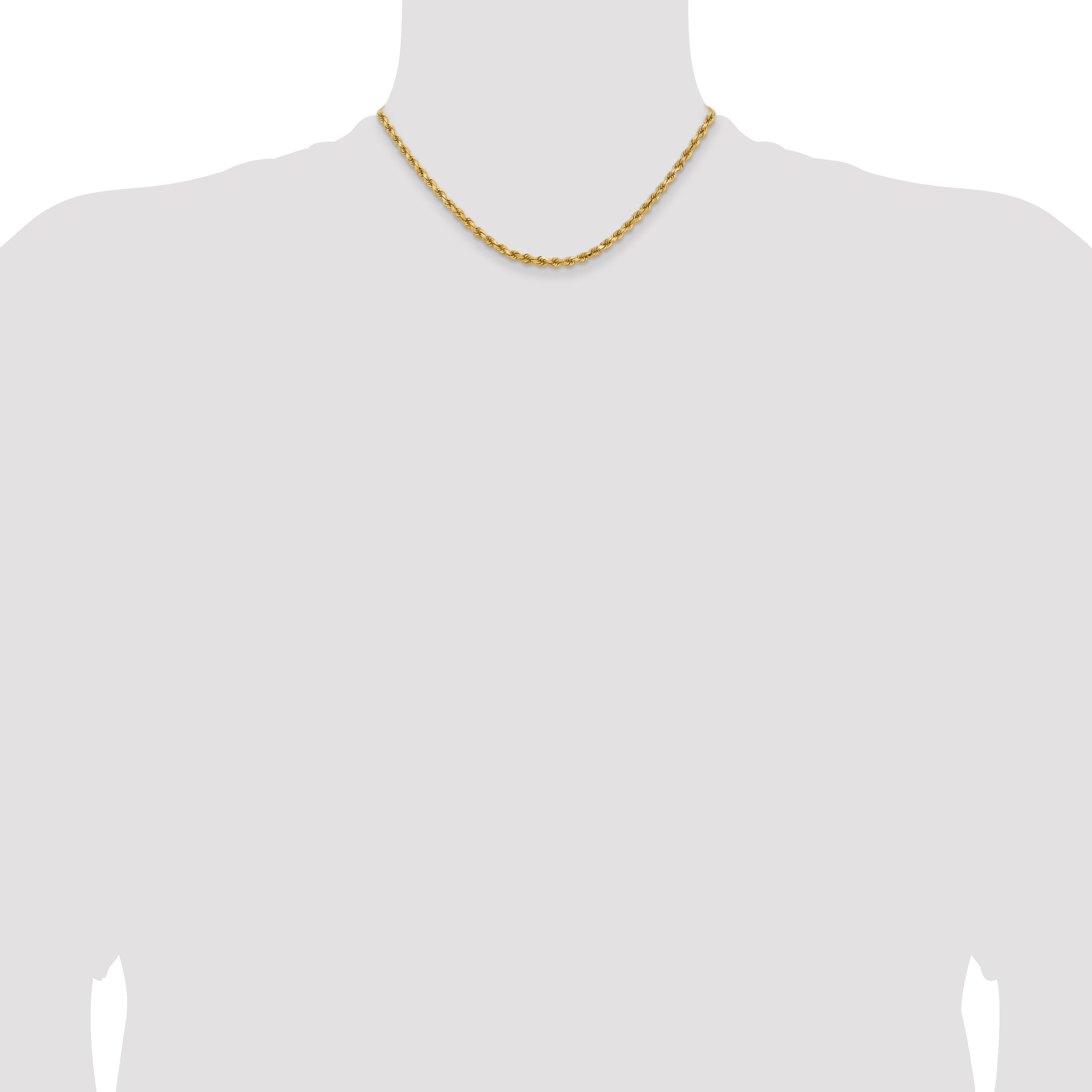 14k 3.75mm Diamond-cut Rope Chain