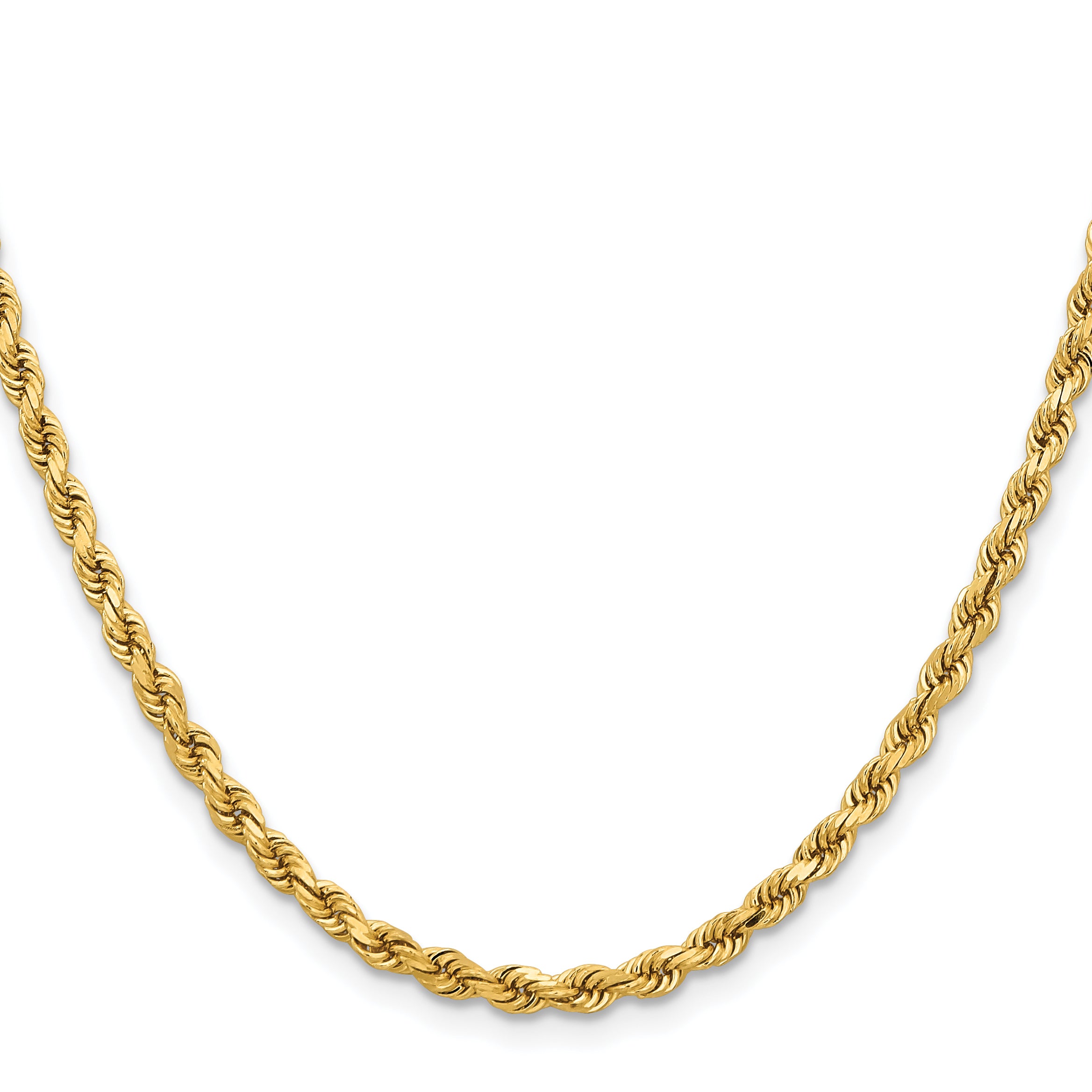 14k 3.75mm Diamond-cut Rope Chain