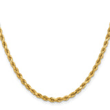 14k 3.75mm Diamond-cut Rope Chain