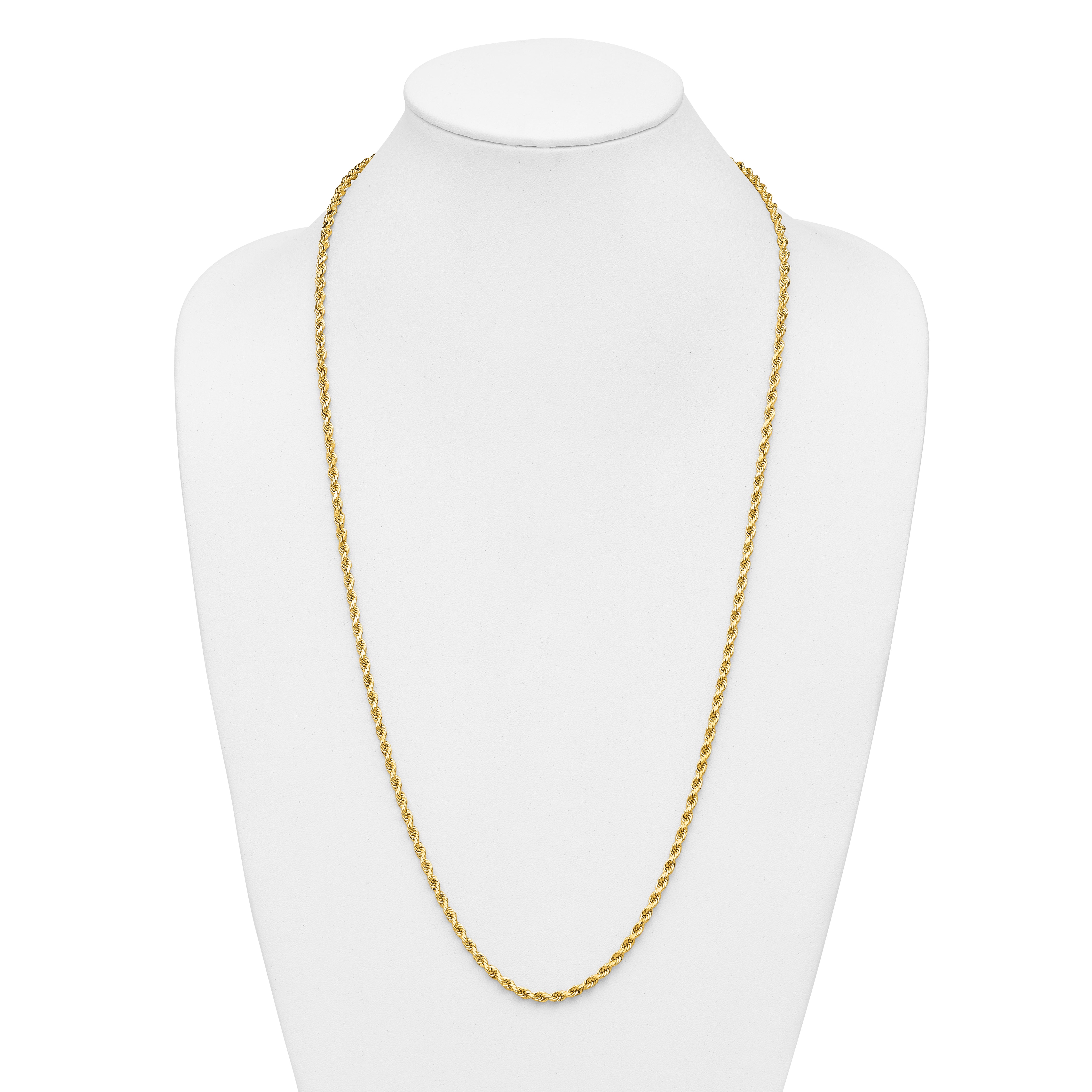 14k 3.75mm Diamond-cut Rope Chain