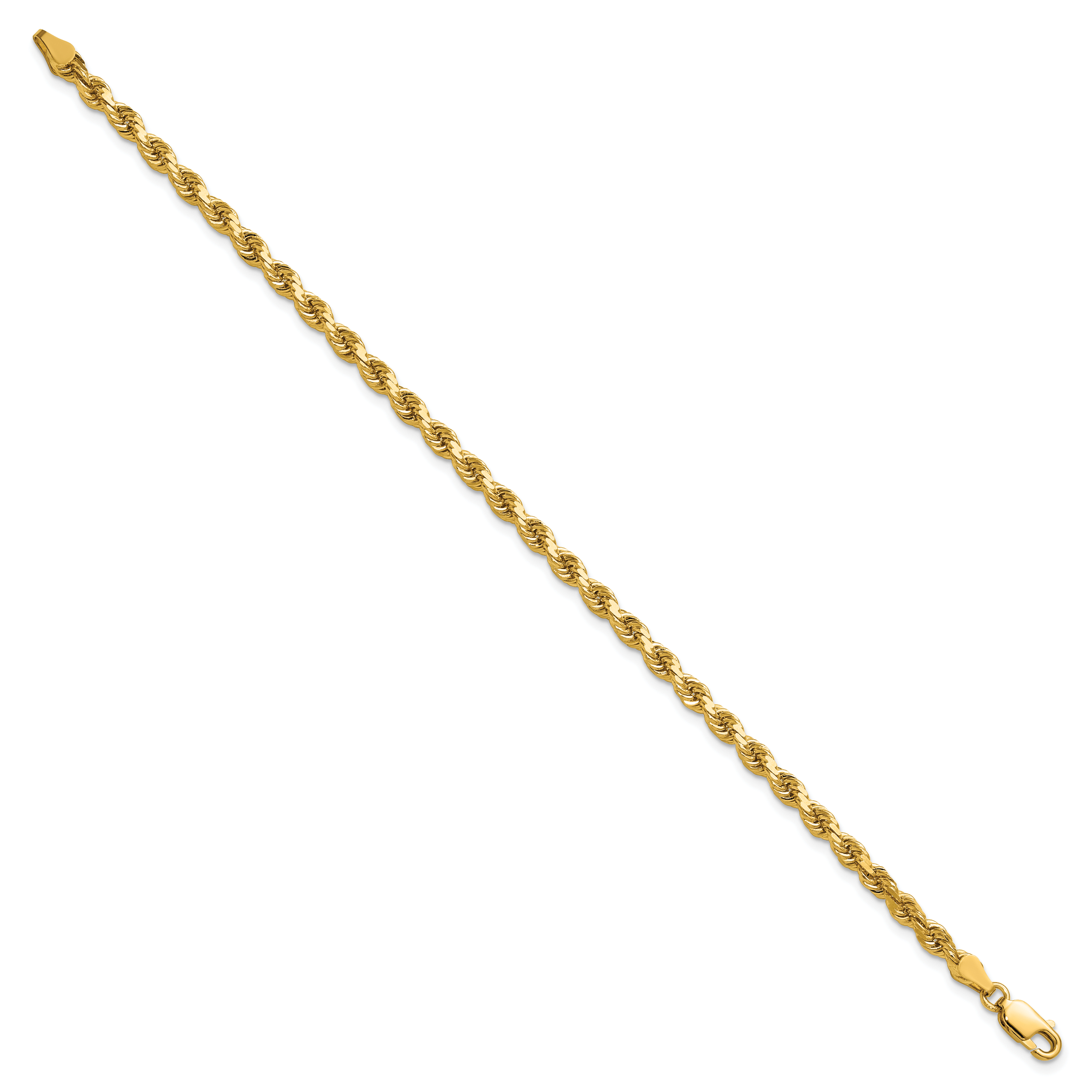 14k 3.75mm Diamond-cut Rope Chain
