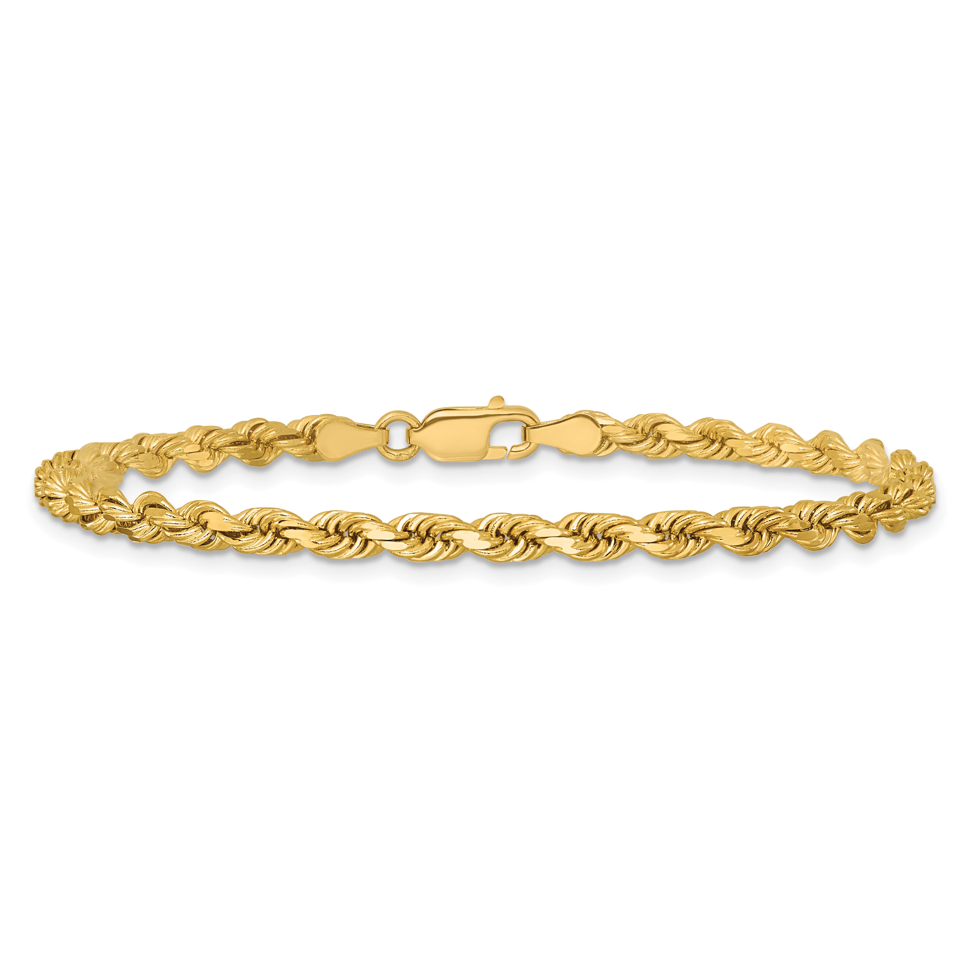 14k 3.75mm Diamond-cut Rope Chain