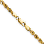 14k 3.8mm Solid Rope Chain