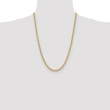14k 3.8mm Solid Rope Chain