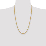 14k 3.8mm Solid Rope Chain