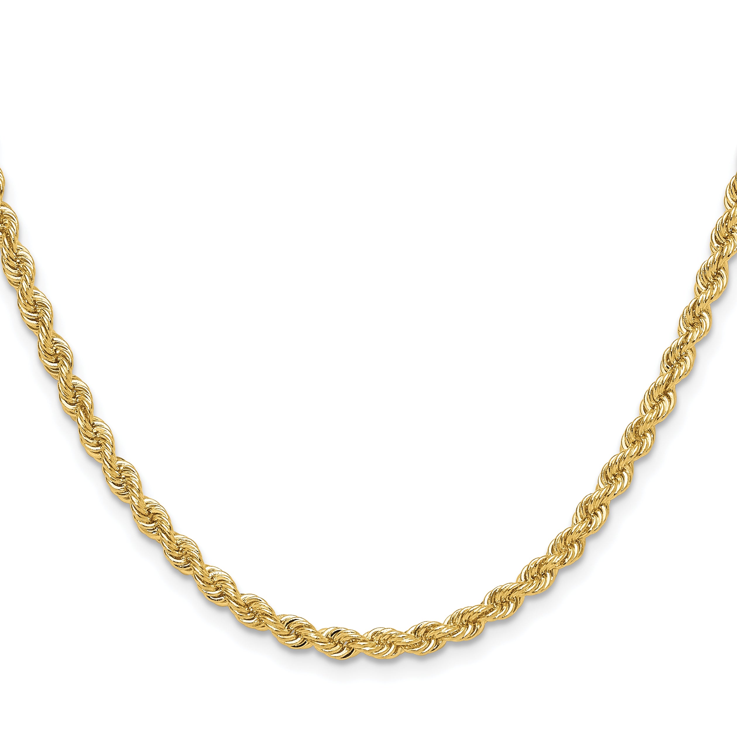 14k 3.8mm Solid Rope Chain