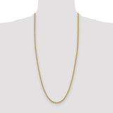 14k 3.8mm Solid Rope Chain