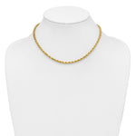 14k 4.0mm Diamond-cut Rope Chain