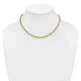14k 4.0mm Diamond-cut Rope Chain