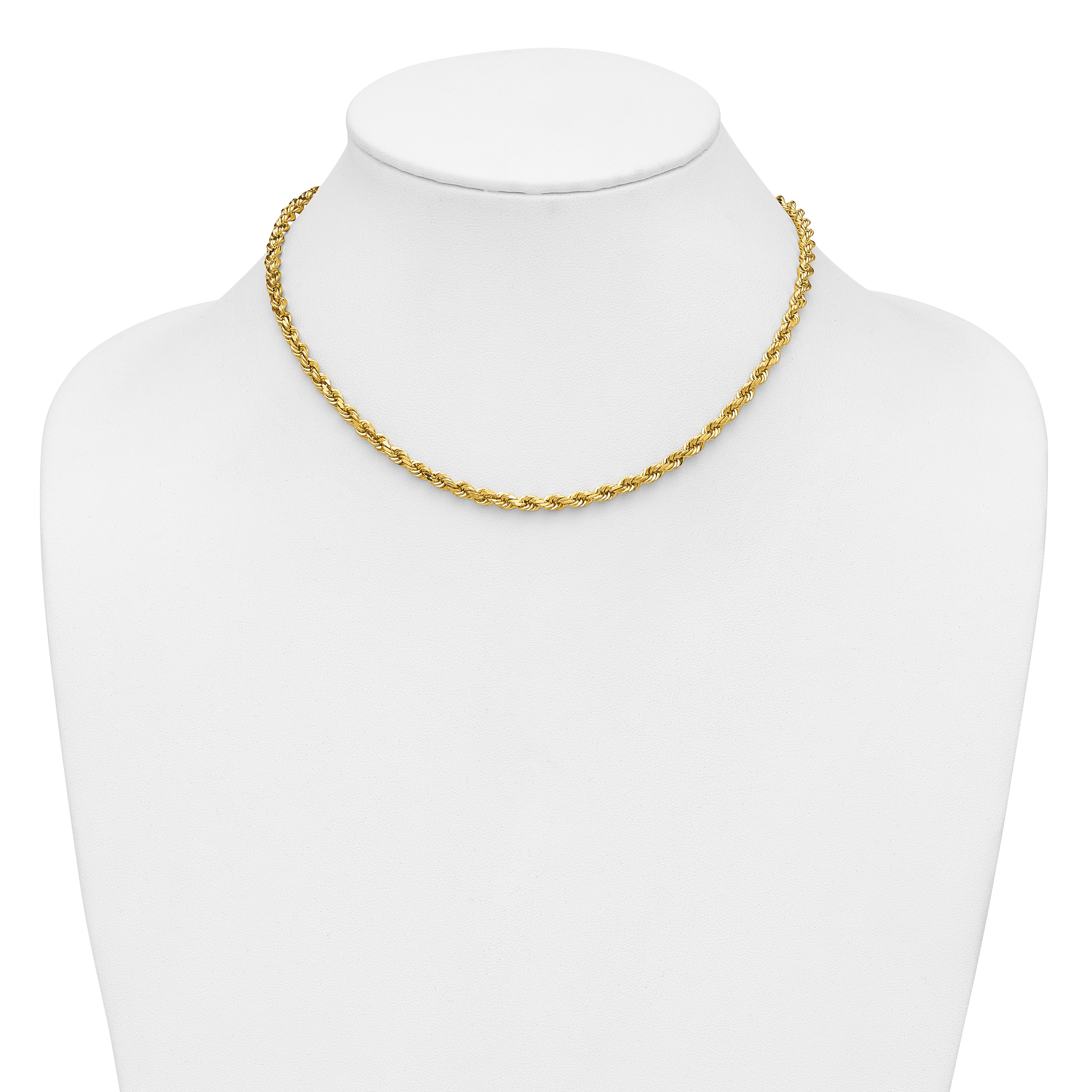 14k 4.0mm Diamond-cut Rope Chain