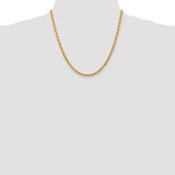 14k 4.0mm Diamond-cut Rope Chain