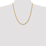 14k 4.0mm Diamond-cut Rope Chain