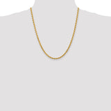 14k 4.0mm Diamond-cut Rope Chain