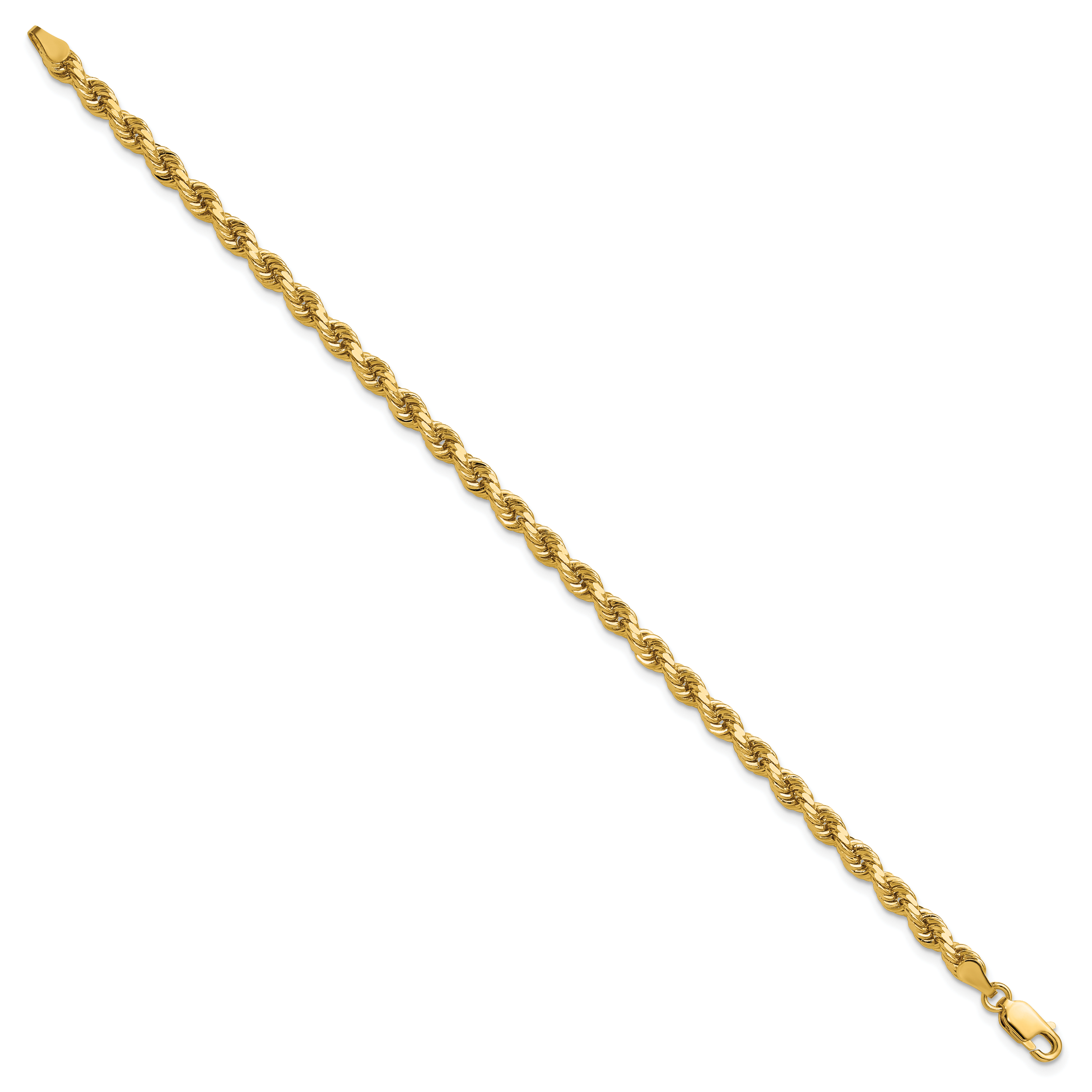 14k 4.0mm Diamond-cut Rope Chain