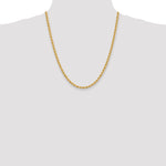 14k 4.0mm Solid Rope Chain