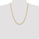 14k 4.0mm Solid Rope Chain
