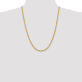 14k 4.0mm Solid Rope Chain