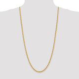 14k 4.0mm Solid Rope Chain
