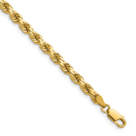 14k 4.25mm Diamond-cut Rope Chain