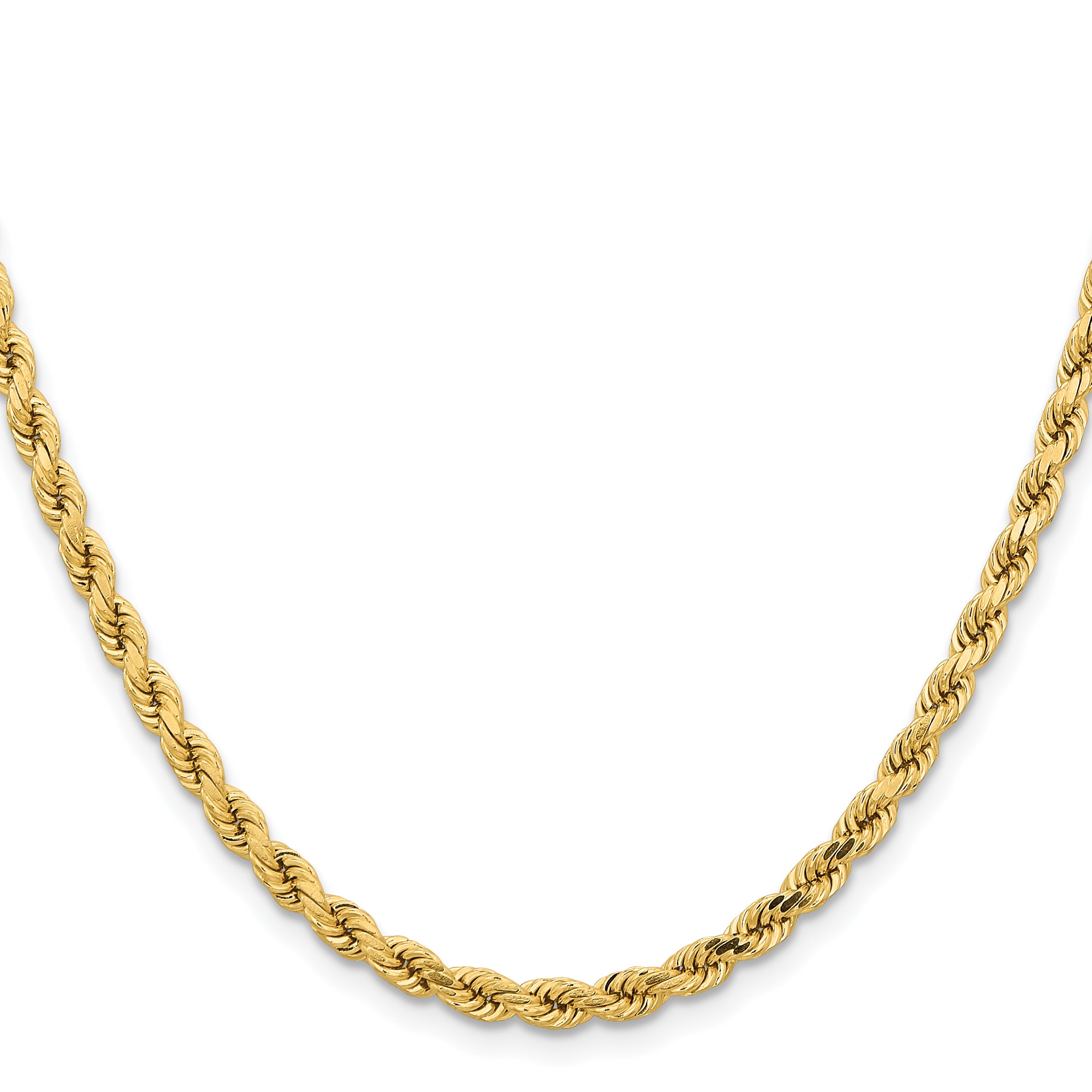 14k 4.25mm Diamond-cut Rope Chain