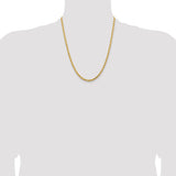 14k 4.25mm Diamond-cut Rope Chain