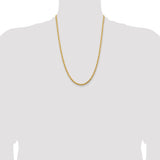 14k 4.25mm Diamond-cut Rope Chain