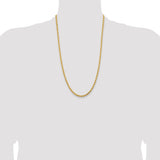 14k 4.25mm Diamond-cut Rope Chain