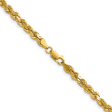 14k 4.25mm Diamond-cut Rope Chain