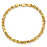 14k 4.25mm Diamond-cut Rope Chain