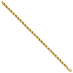 14k 4.25mm Diamond-cut Rope Chain