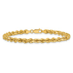 14k 4.25mm Diamond-cut Rope Chain