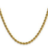 14k 4.2mm Solid Rope Chain